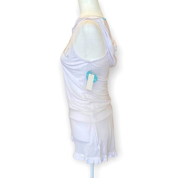 NWT Betsey Johnson White Flirty Bridal Romper with Hood Size Small - Picture 4 of 11